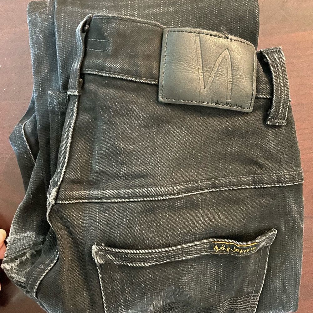 Nudie Faded Black Jeans 31 Waist